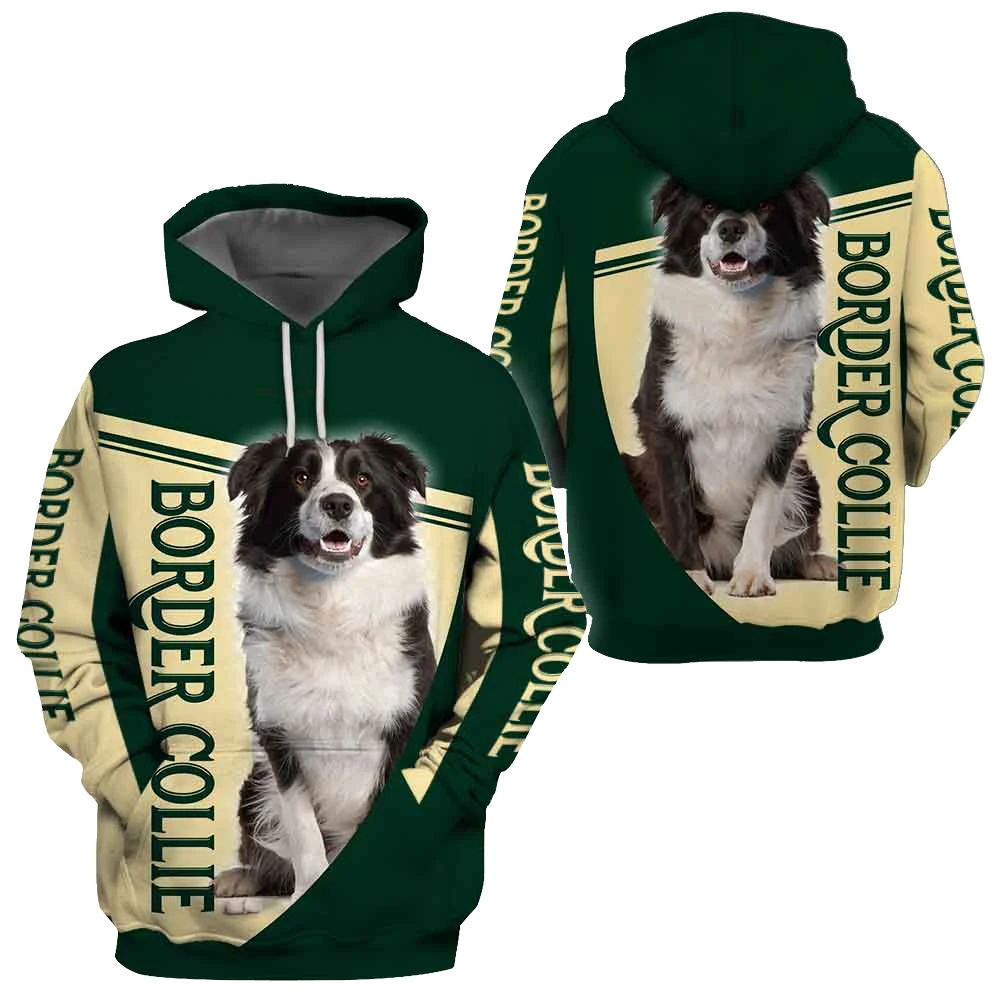 

Funny Border Collie 3D All Over Printed Hoodies Fashion Pullover Men For Women Animal Sweatshirts Sweater