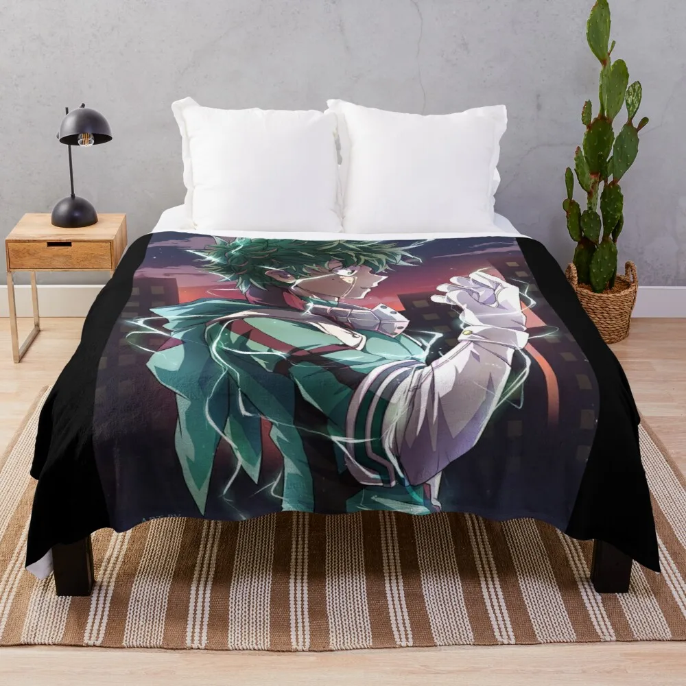 

Deku BNHA Throw Blanket custom blankets decorative blankets flannel fabric luxury blanket