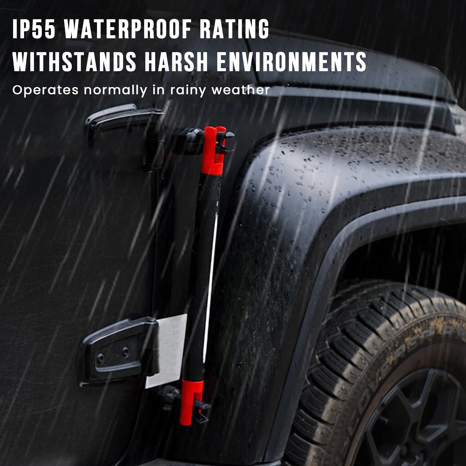 充電式ポータブルコードレスエンジンルーム作業灯、磁気ベースとフック付き、COB LED作業灯バー、車の緊急修理用