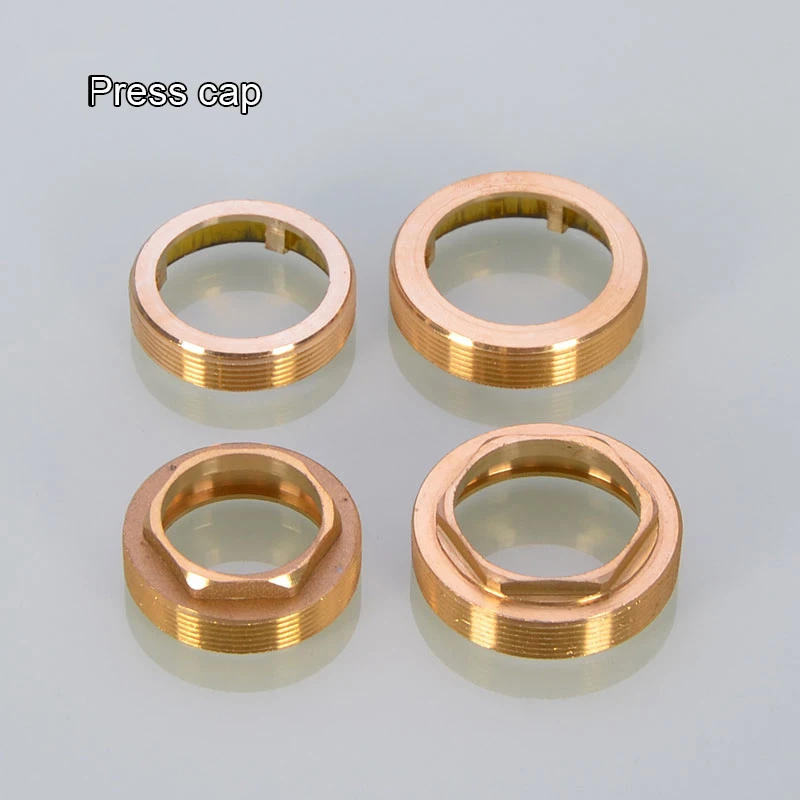 Kitchen basin faucet accessories shower fixed cap copper cover bowl installation and maintenance 35/40/45mm valve core gland cap