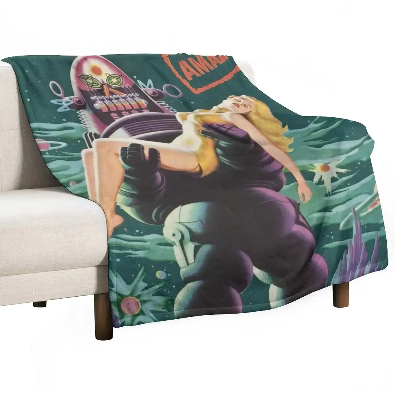Forbidden Planet Throw Blanket wednesday bed plaid Blankets Sofas Of Decoration Thins Fashion Sofas Nap Blankets