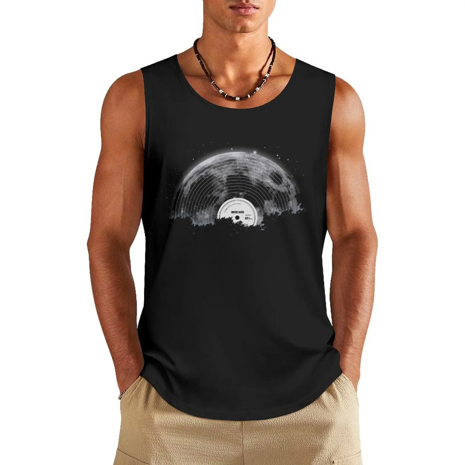 

Moon Song Tank Top Muscle fit t-shirt for men Men's clothes Men's singlets