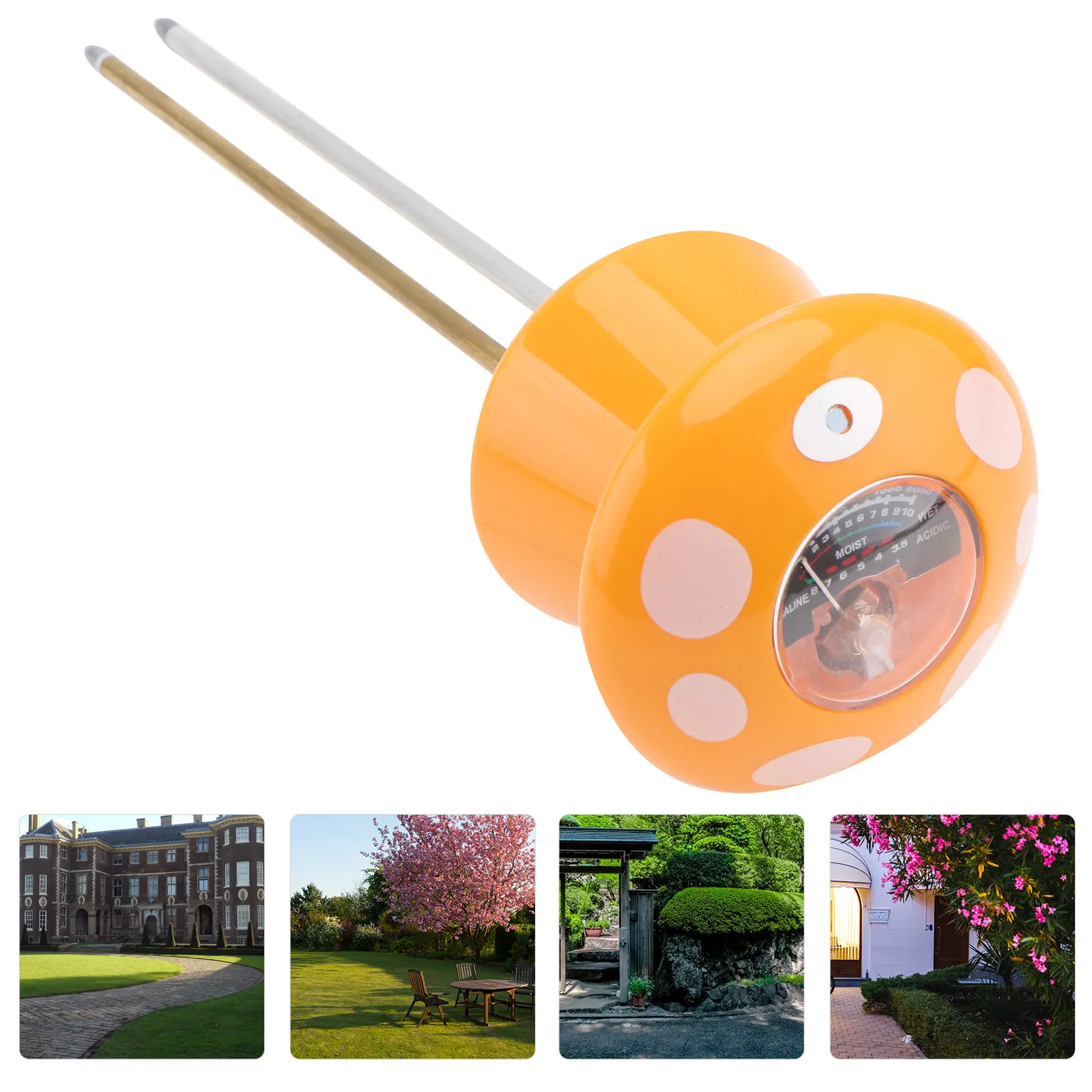 1Pcs Soil Testing Meter Three-in-One Garden Moisture PH Tester for Accurate Plant Soil Analysis No Battery Required
