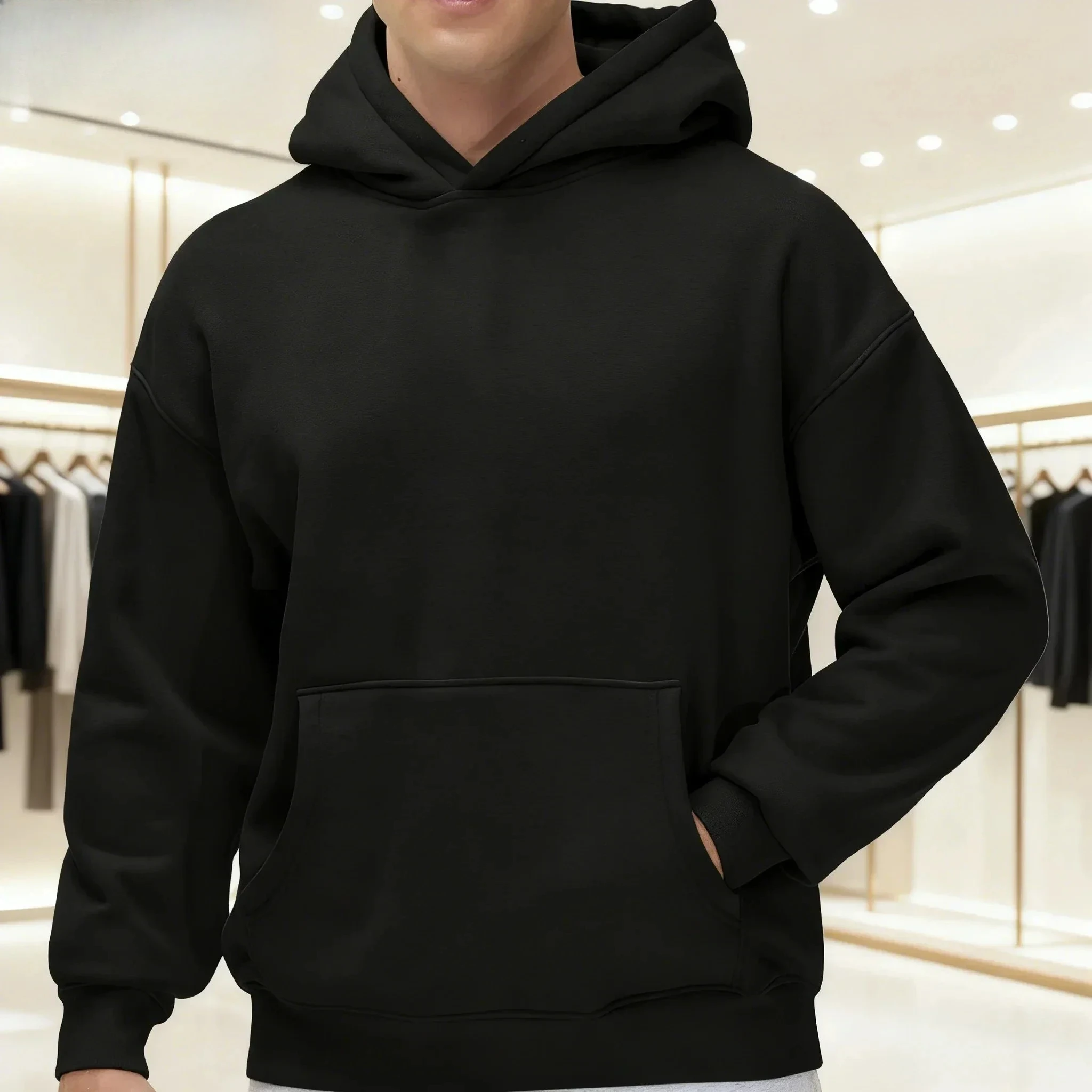 Demon Slayer Anime katoenen hoodie blauwe kleur karakterprint met Inosuke Hashibira zwijnmaskerpatroon en paarse bliksem