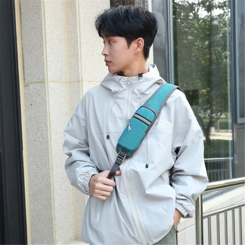 2024 Fashion Boy Shoulder Bags Water Resistance Crossbody Bag Men Multi Functional Chest Bag Travel Sports Backpacks Handbag