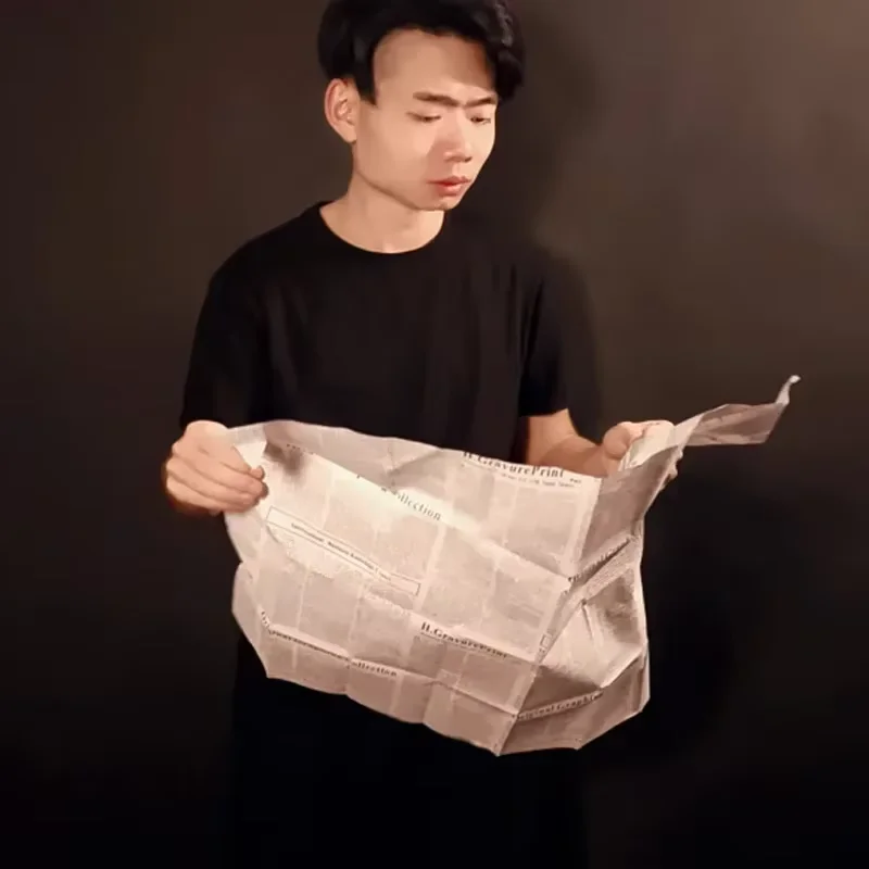 

Newspaper to Shirt by Angel Stage Magic Tricks Torn Newspaper Change into Shirt Street Magia Magie Magicians Prop Accessory