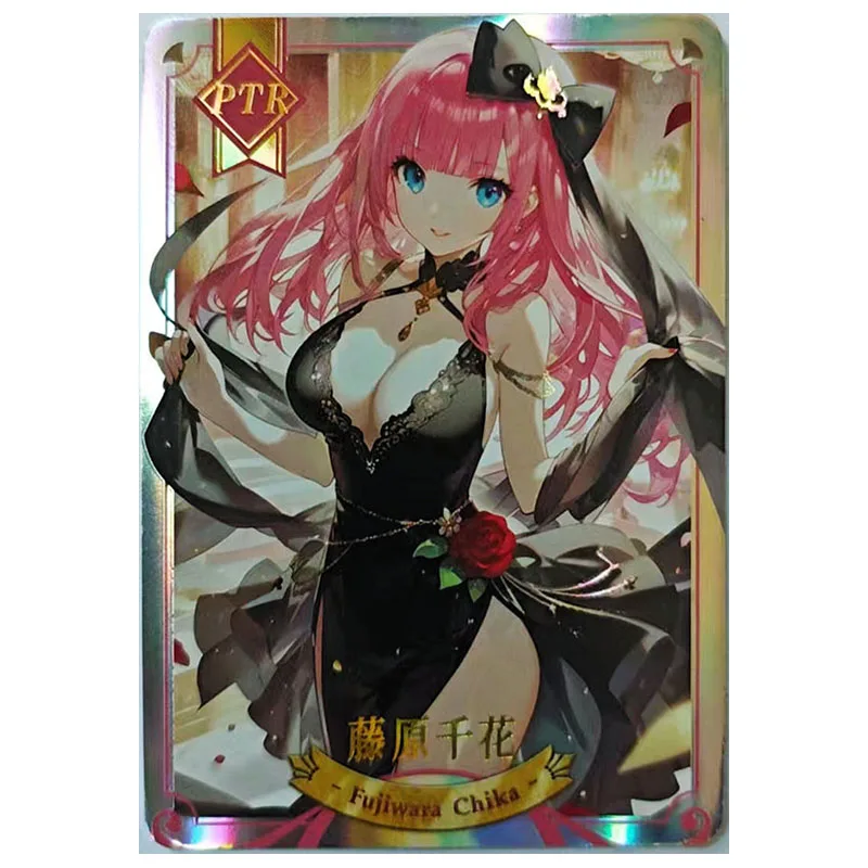 อะนิเมะ Gotde s และ ry Rare PTR Koc c ground cards Tokisaki Kurumi Yae Miko Rem Ram Yuuki Asuna Chika ของเล่นสําหรับ boys วันเกิดปัจจุบัน