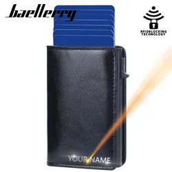 2022 ID Credit Card Holder Case Wallet RFID Blocking High Quality Aluminum Slim Mini Small Money Bag Wallets Purse