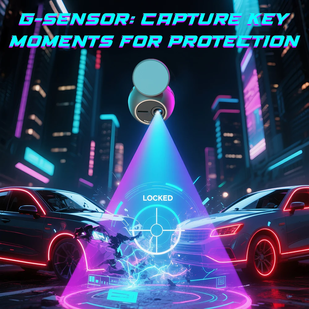 Dash Cam KAWA MINI ORB Tiny Videorecorder 2K Auto DVR, Spraakbesturing Autocamera, 360 °   Draaien,180 °   Video Flip AUTO Dash Camera