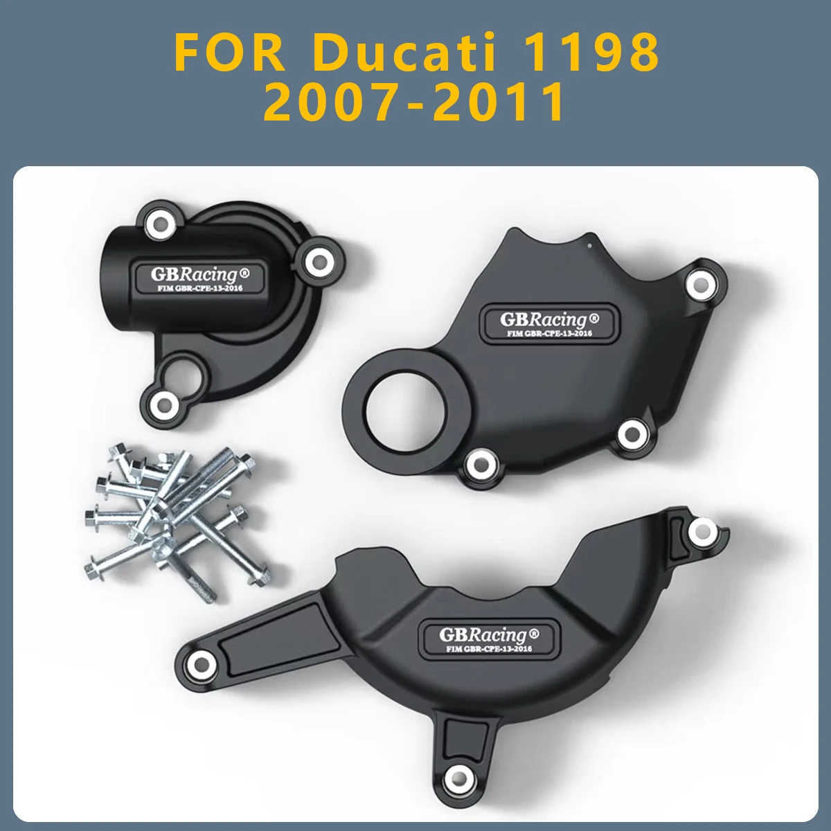 

Motorcycle Engine Cover Clutch Cover Protection Set Accessories FOR Ducati 1198 2011 2010 2009 2008 2007 anti fall protection