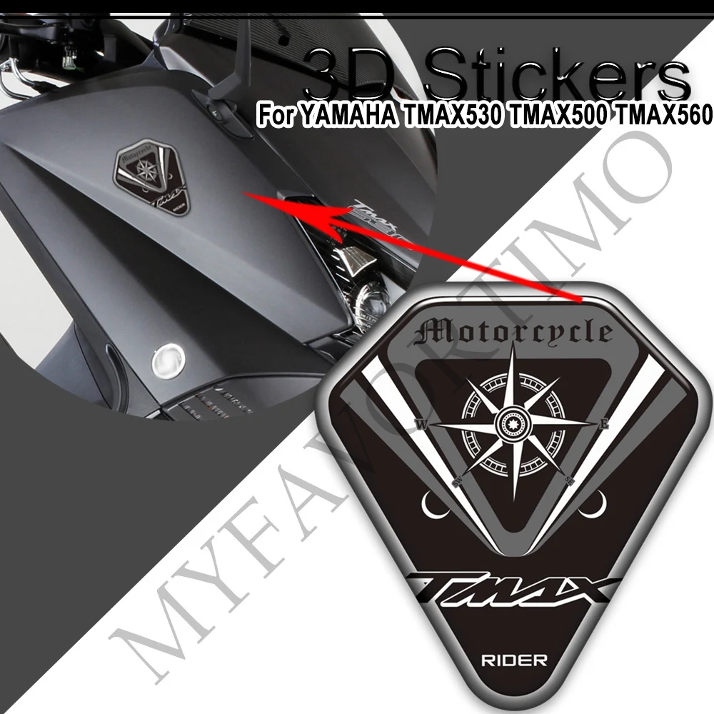 For YAMAHA TMAX530 TMAX500 TMAX560 MAX 750 TMAX 400 500 530 560 Motorcycle Tank Pad Decorative Stickers Decal