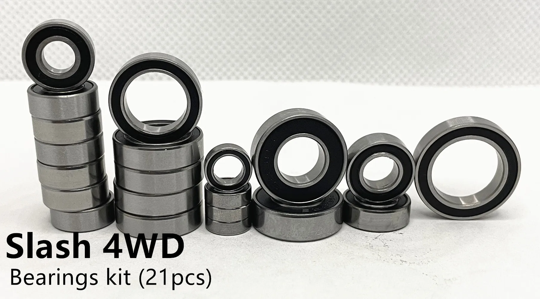 GVMRC-Sealed Bearings Upgrade Kit For Traxxas Slash Rustler Stampede 4x4 4WD (21Pcs)