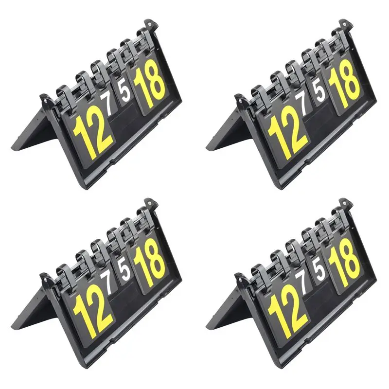

AEF6-4X 4 Digit Score Board Basketball Football Volleyball Sport Table Tennis Scoreboard Waterproof Scoreboard