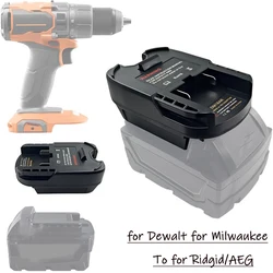 Battery Adapter for Dewalt for Milwaukee 18V Li-on Battery Convert to for Ridgid/AEG 18V Li-ion Batteries Cordless Power Tools