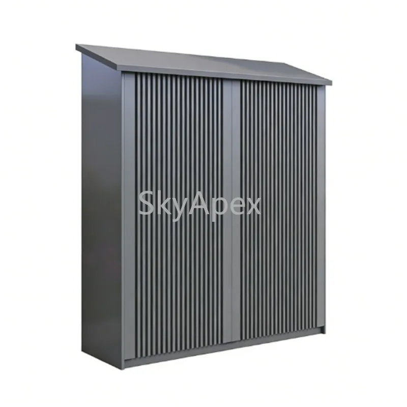 Outdoor Garden Waterproof Sunscreen Aluminium Alloy Large Capacity  Storage Locker  For Villa Entrance Balcony Courtyard Durable