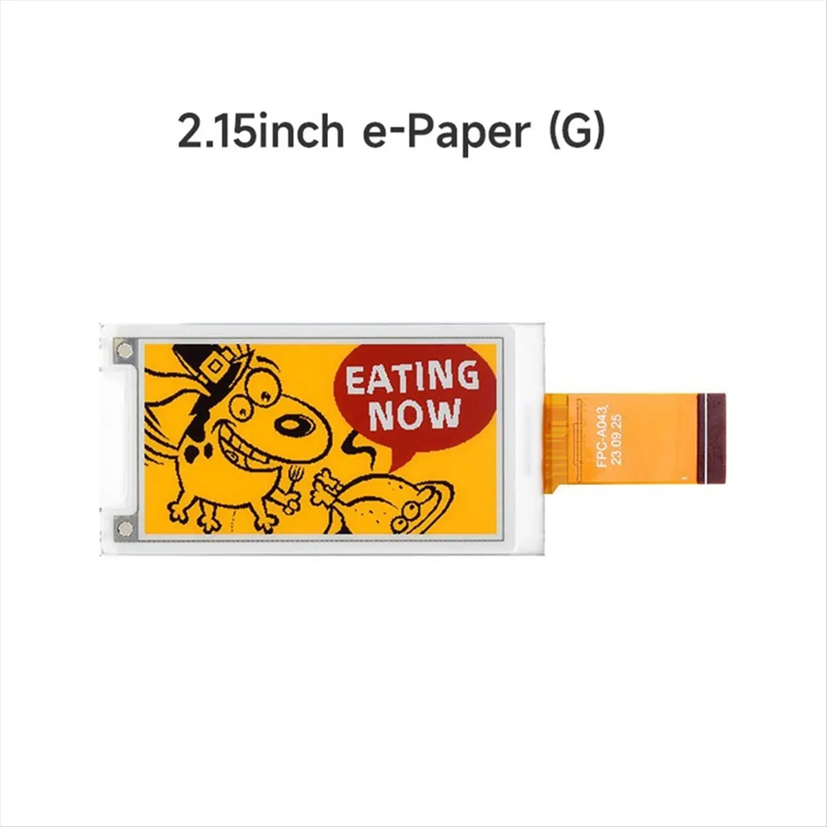 【ELEVATE LIFE】2.15inch E-Paper Display (G), Display, 296x160 Pixel, Red/Black/White/Yellow Electronic Ink Screen, SPI Interface