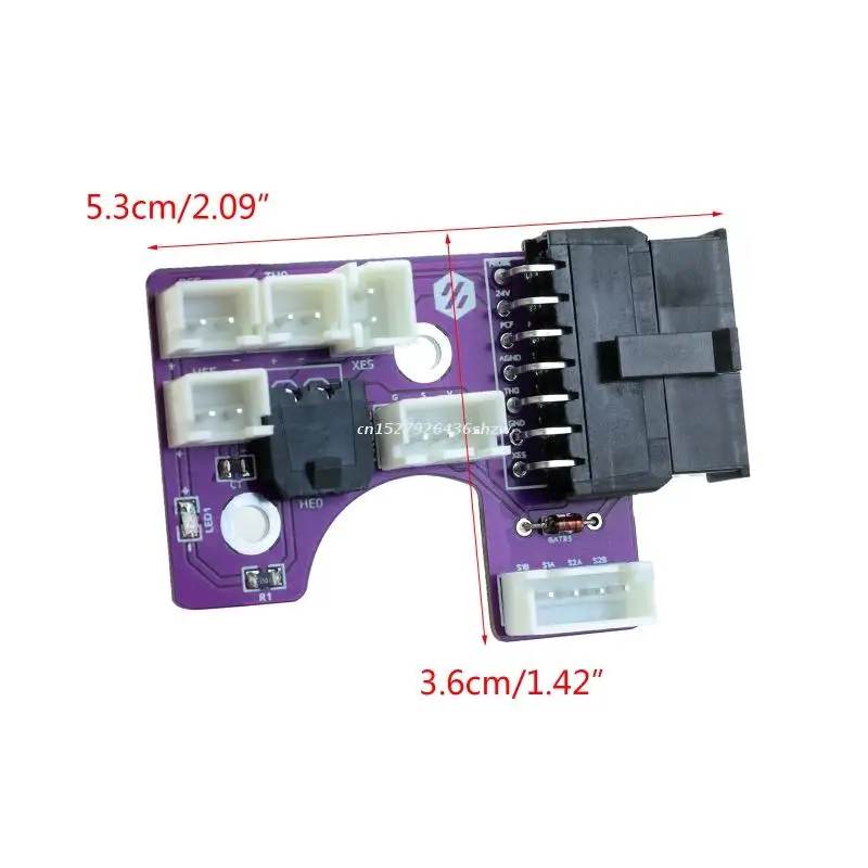 for Voron 2.4 Extruder Afterburner Toolhead PCB Board BAT85 Diode Cavity Temperature Sensitive with Terminal 45x36mm Dropship