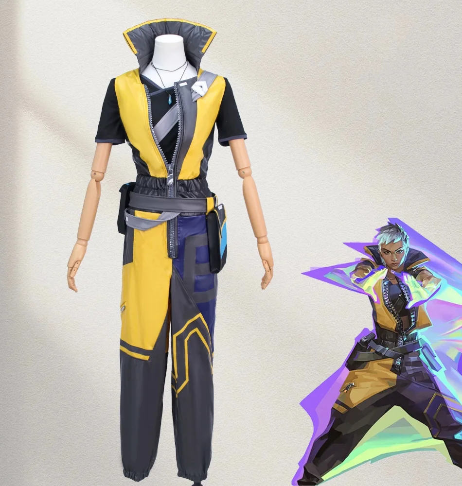 

COWOWO VALORANT Waylay Cosplay Costume Cos Game Anime Party Uniform Hallowen Play Role Clothes Clothing