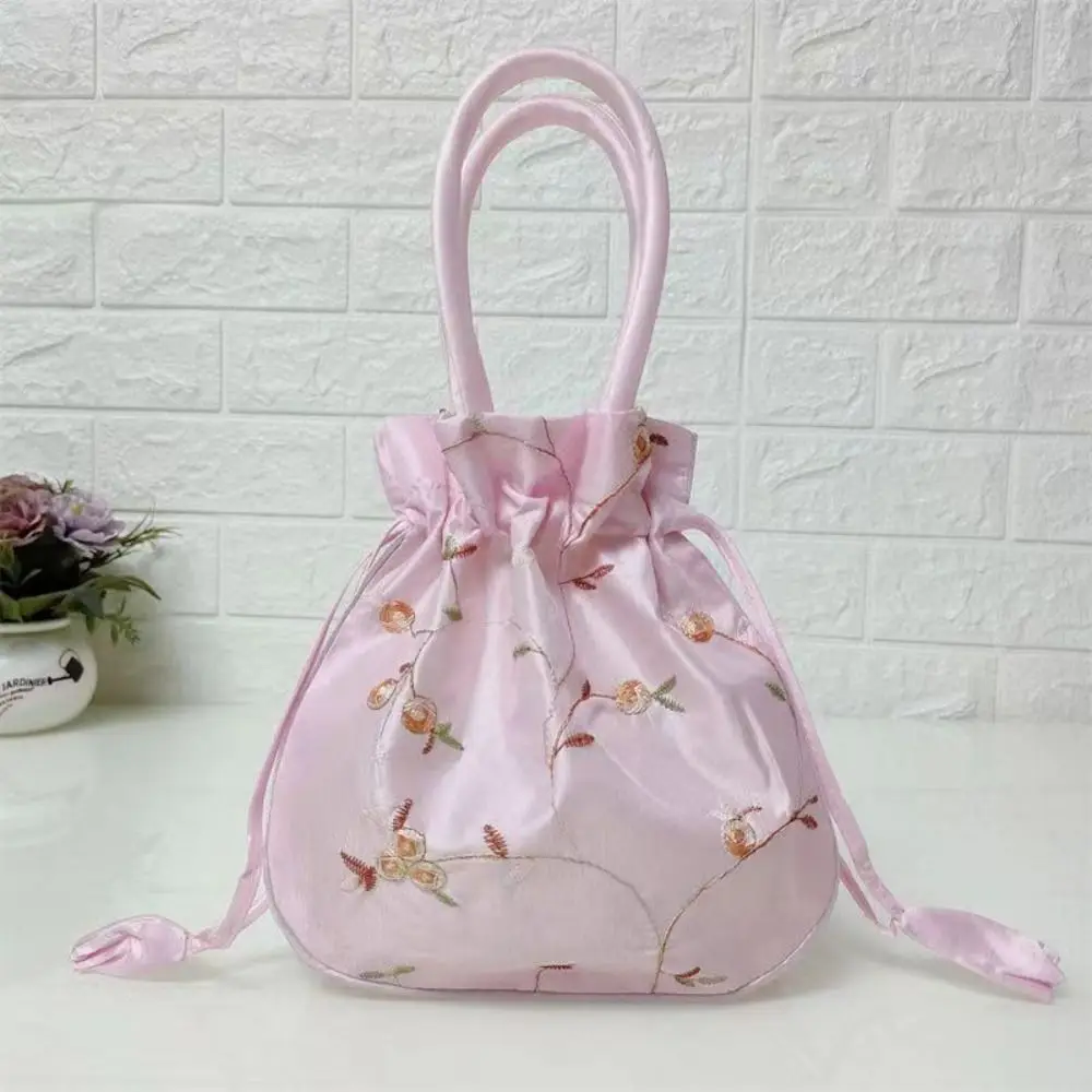 Embroidered Flower Women Flower Handbags Handmade Top Handle Cosmetic Handbag Ethnic Style Purse National Style Purse Women