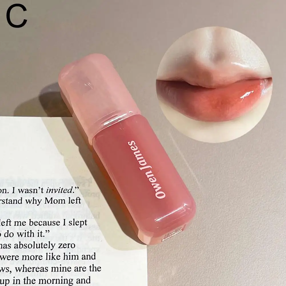 Pink Bear Water Essence Solid Lipgloss Moisturizing Mirror Lip Glaze Mirror Lip Gloss Lip Color for Women Beauty Cosmetics R8J5