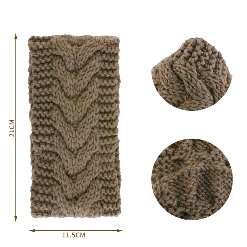 3 قطعة/الوحدة العجين المقلي التقلبات الصوف رباط شعر الشتاء محبوك الطبقة الداخلية يندبروف و Keepwarm عقال