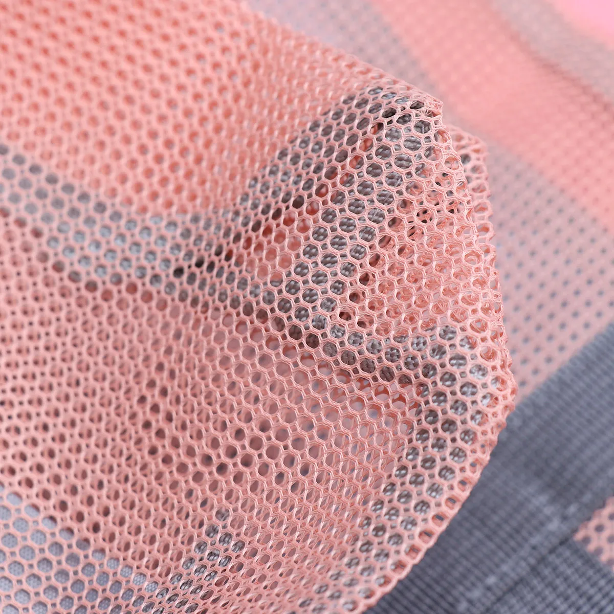 Mesh Beach Tote Bag Large Capacity Portable Nylon Zippered Pocket Storage Pouch for Women Essentials Picnic Cruise Shopping Bag