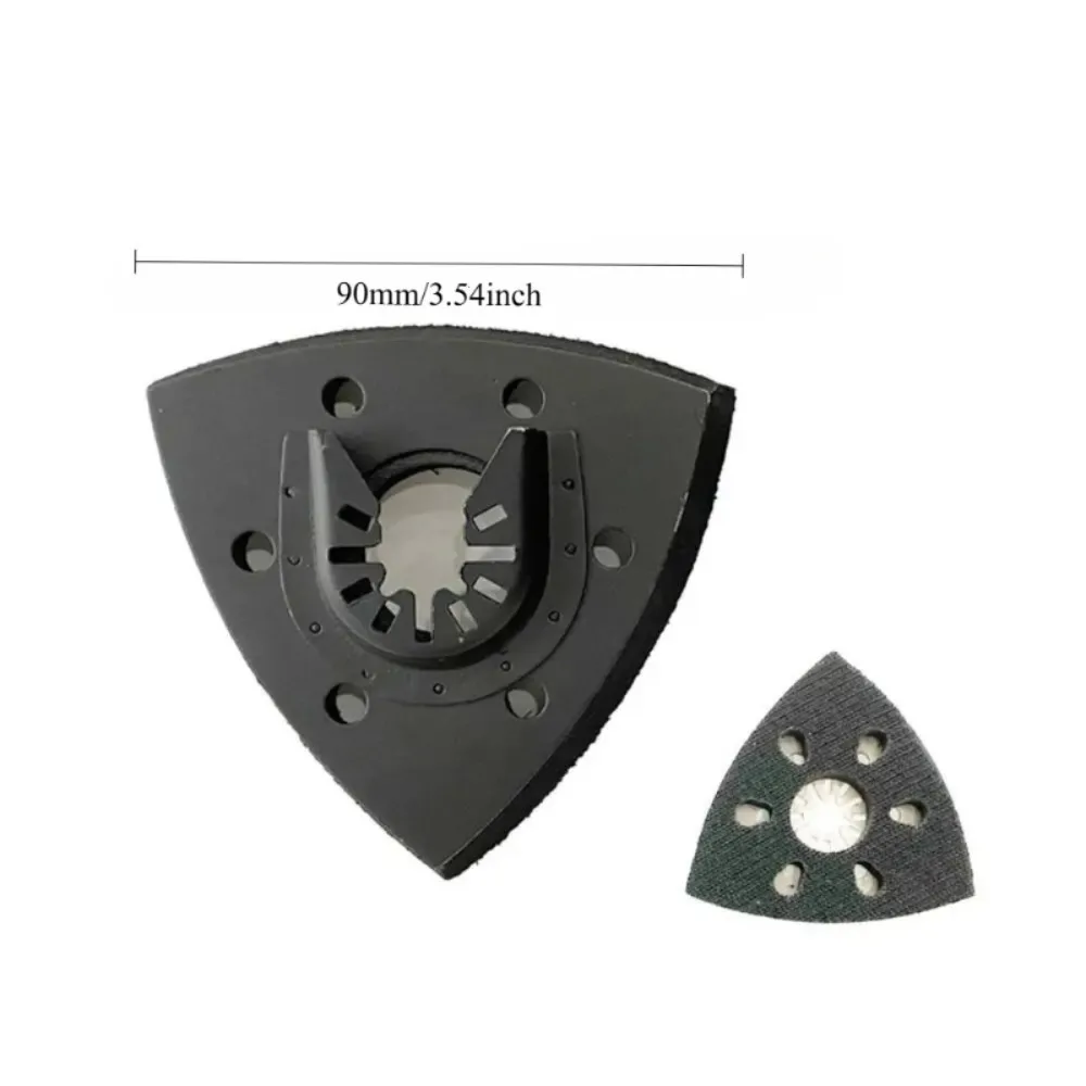 1pc Triangle Sand Pad 6-hole Quick Release Universal Saw Blade Woodworking Multifunctional Tool Sand Base Accessories