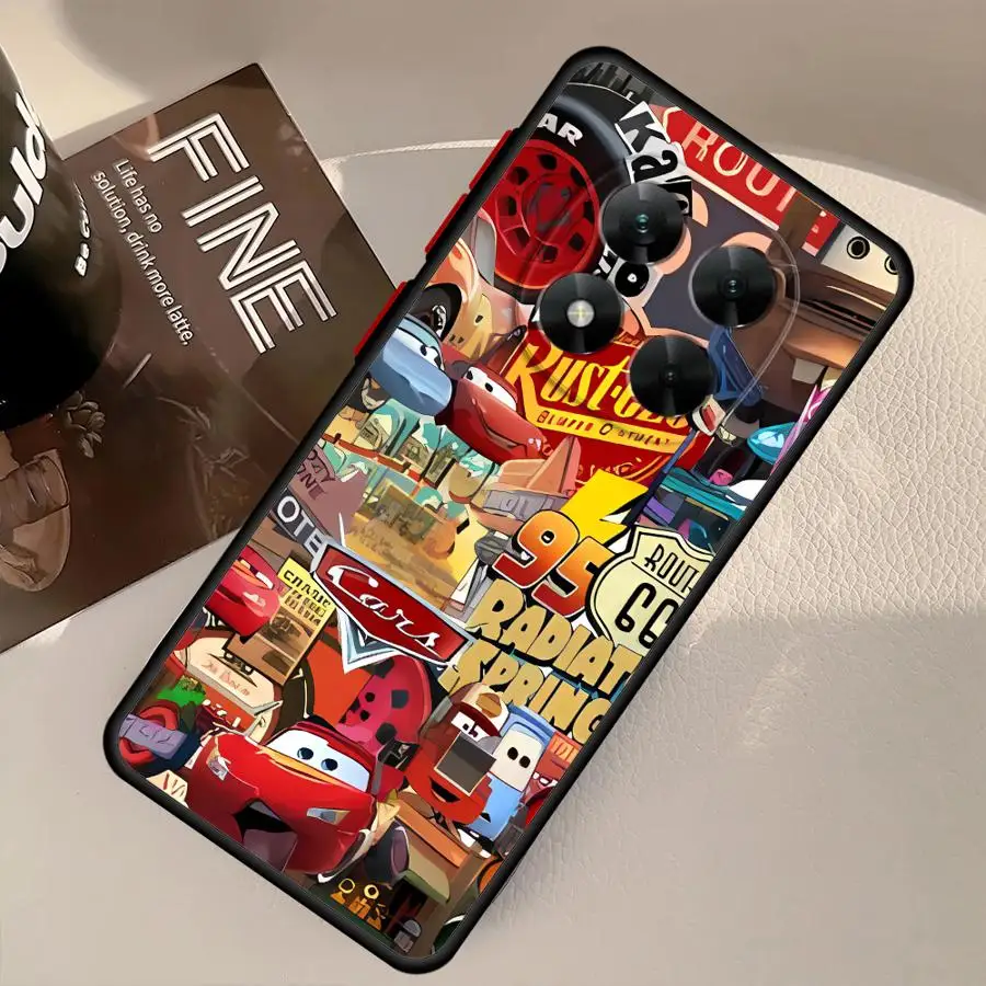 Custodia morbida per Xiaomi Redmi Note 10s 11 12 13 Pro Plus 12S 9s 14 Pro 11s Lightning McQueen 95 Cars Placcatura