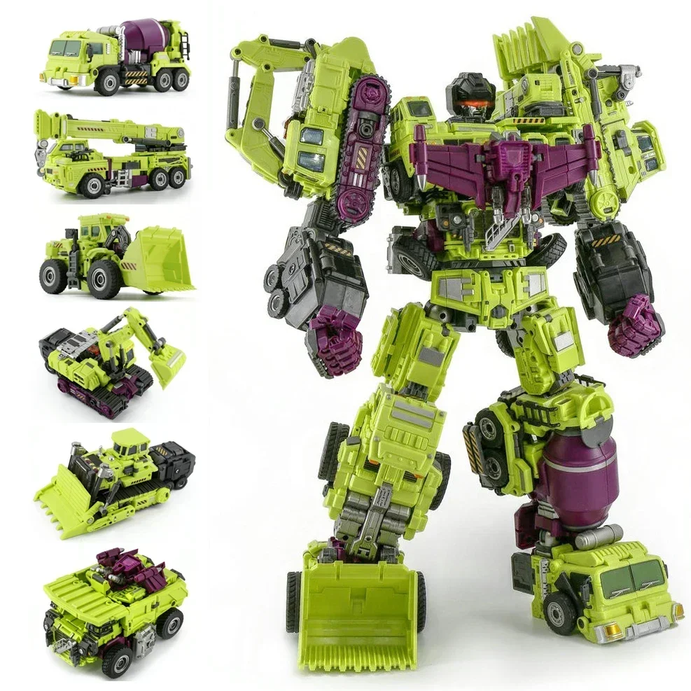40 cm JINBAO Trasformazione Veicolo da costruzione oversize Jinbao Devastator Figure Giocattoli con kit di aggiornamento