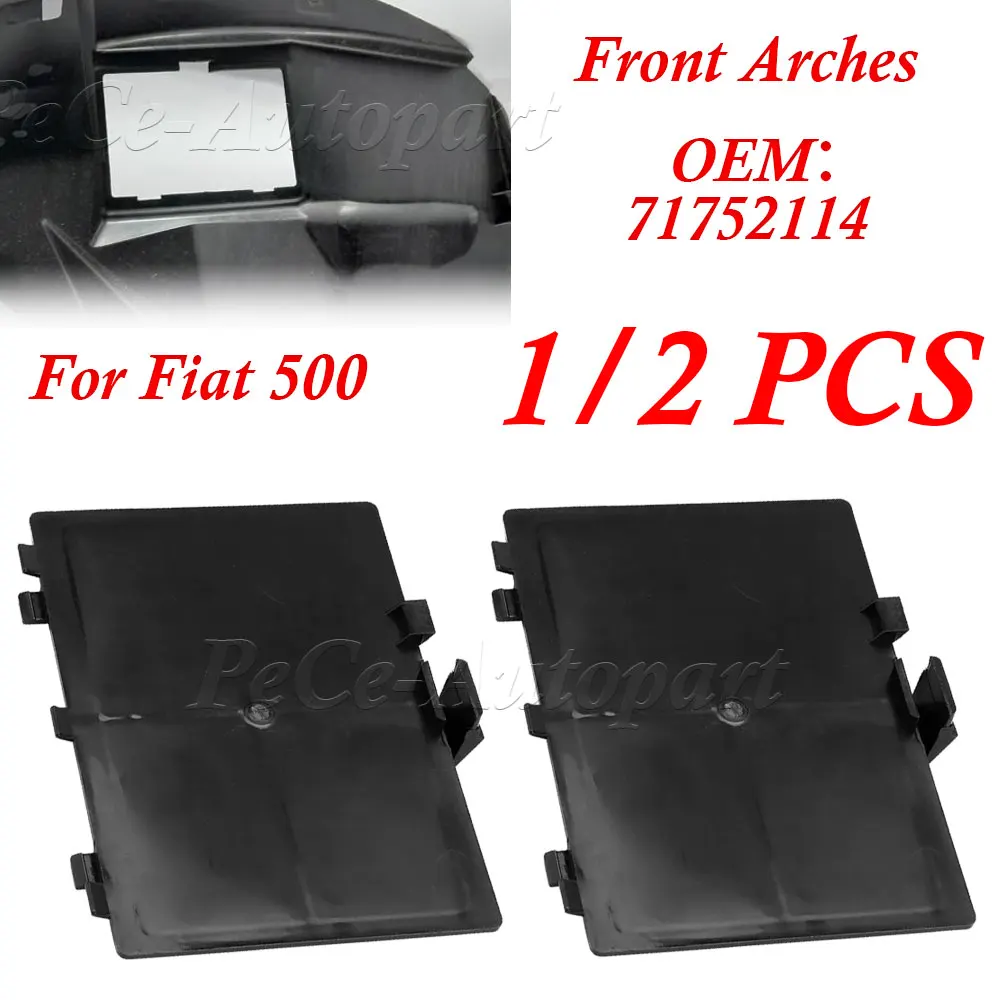 

Wheel Arch Liner Cover Panel Fits for Fiat 500 Left and Right Front Arches 71752114 ABS 1/2Pcs Liner Panel Exterior Parts