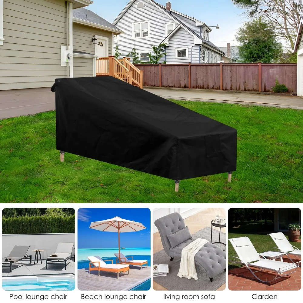 1PC Waterproof Anti-UV Garden Patio Chair Covers 210D/420D Outdoor Lounge Chair Cover Weather Sun Resistant Furniture Protective