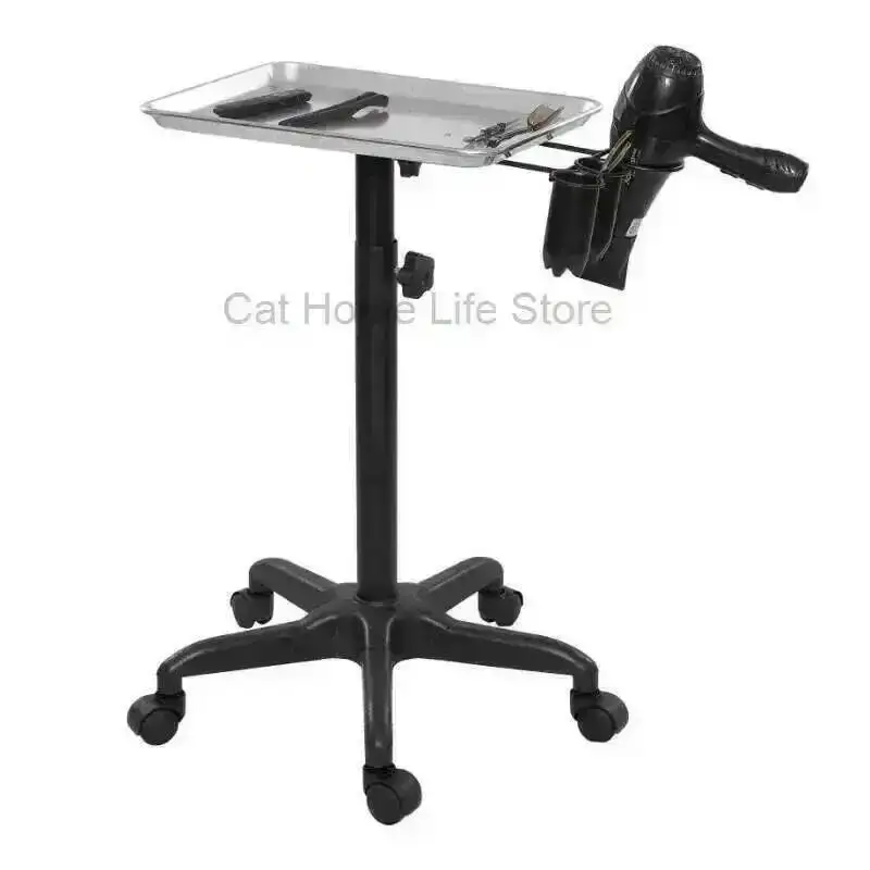 Carro de soporte de belleza para coche, muebles de salón, carrito de almacenamiento de ruleta para el cabello, sillas profesionales de 5 velocidades, champú, ruedas de haya para Spa