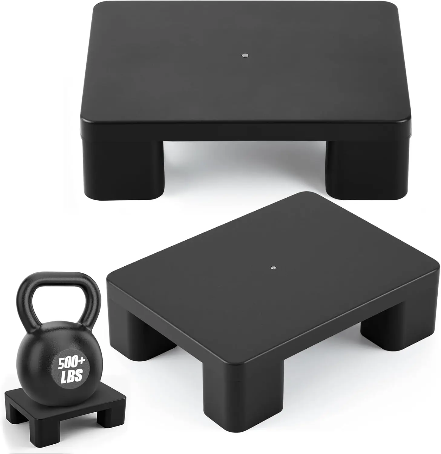 

Черная пластиковая стойка для мусора 4,72 дюйма, вместимость 1000+ фунтов для хранения в кухне в ресторане