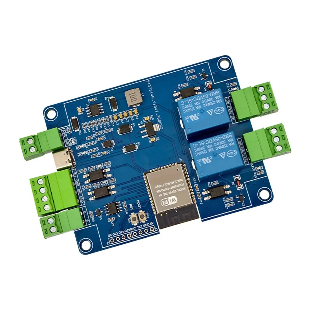 giftnew  RS485 Modbus Wifi Bluetooth 2-Way Relay Module Optocoupler Isolation 2 Channel Relay Module with Shell DC 7-24V
