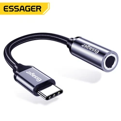 Essager Type C to 3.5mm Jack Cable Headphone Adapter USB C to 3.5 mm Audio Aux Cable Cord Wire For Mobile Phone Huawei Xiaomi Mi