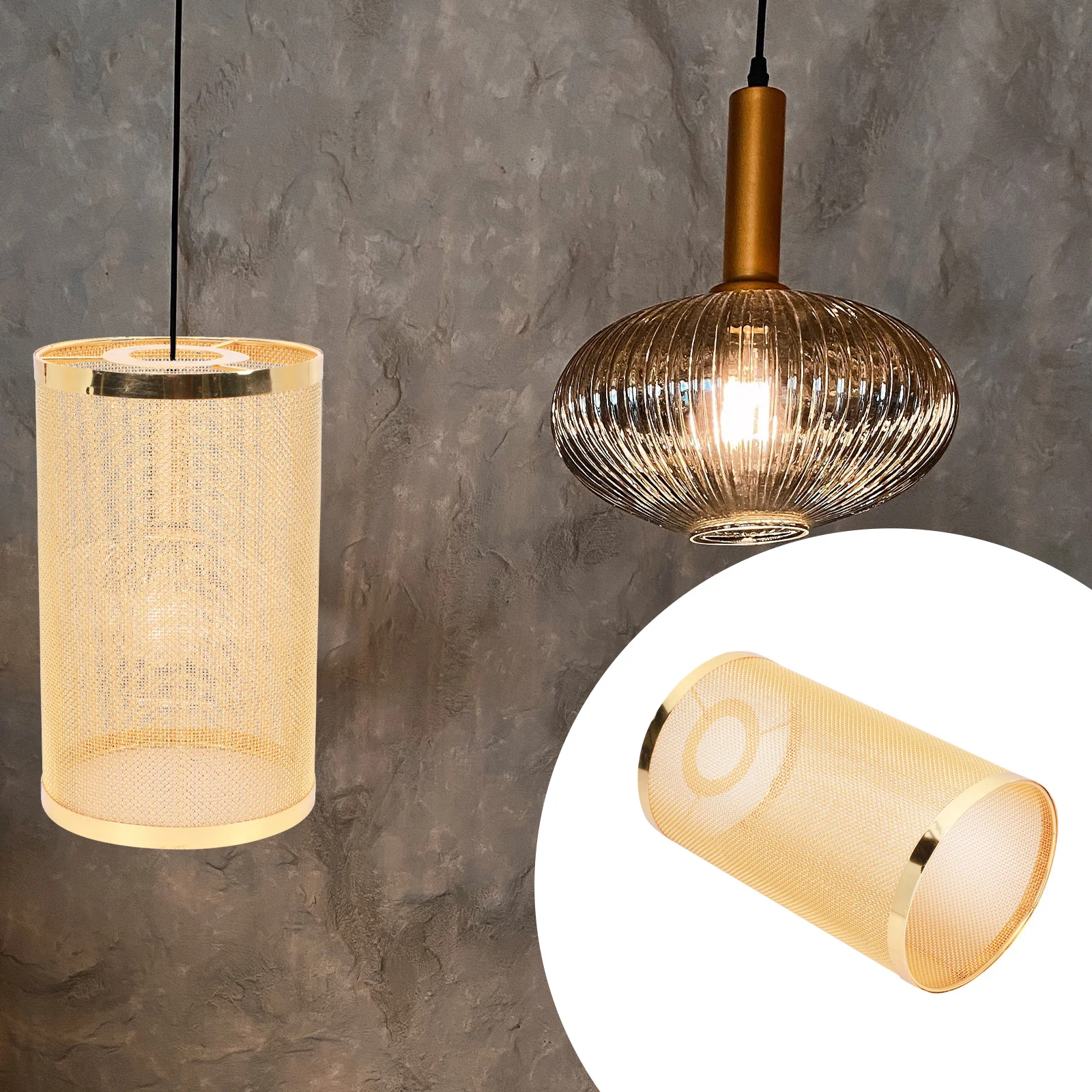 

1pc Iron Craft Pendant Lamp Shade Modern Hollow Tube Design For Living Room Dining Room Decor Lighting Fixture Accessory