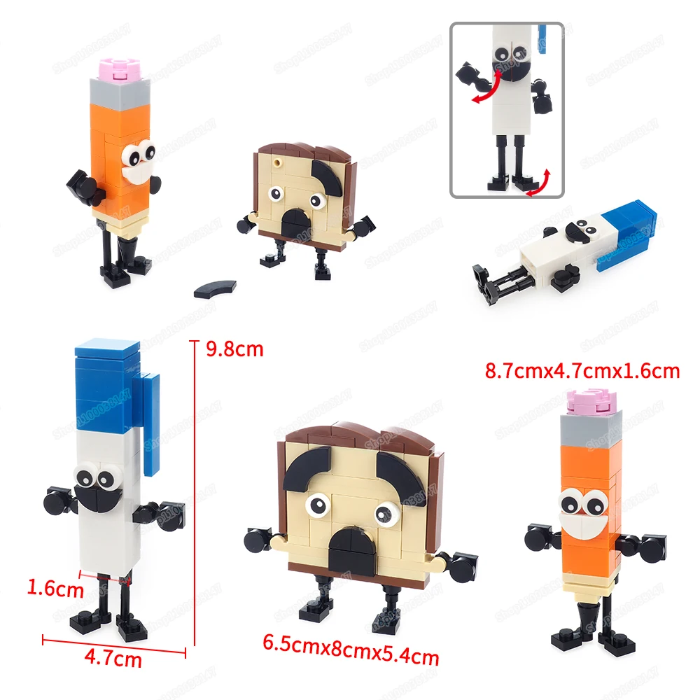 Pencil Ballpoint Pen Humanoid Dream Element Building Block Assemble Moc Block Figures Scenes Model Child Gifts Educational Toys