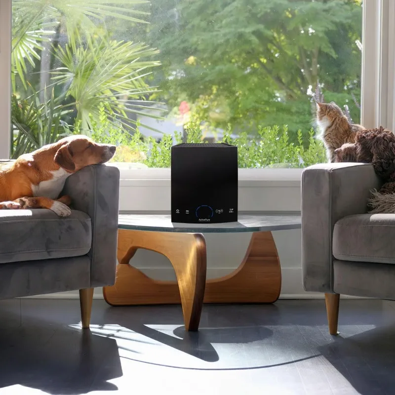 

& Air Guardian Air Purifier, HEPA Filter Screen, Carbon Filter, UV-C, 5-in-1 System for Home & Office, Reduces Over 99.9
