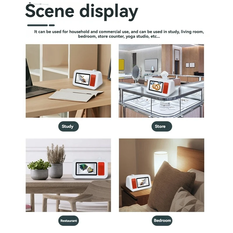 مشغل ثلاثي الأبعاد بلوتوث 5.2 مكبر صوت HIFI كلمات عائمة ديناميكية ثلاثية الأبعاد تصوير ستيريو ديناميكي مشغل إعلانات ثلاثي الأبعاد أ
