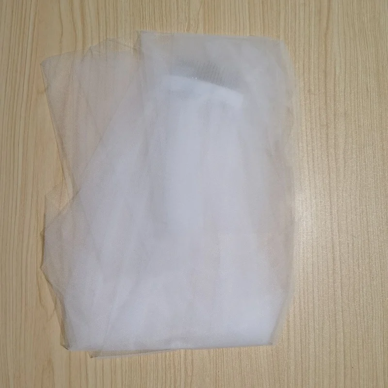 Well Designed Short Wedding Veil With Comb Cut Edge 2 Layers Simple Mariage Accessories