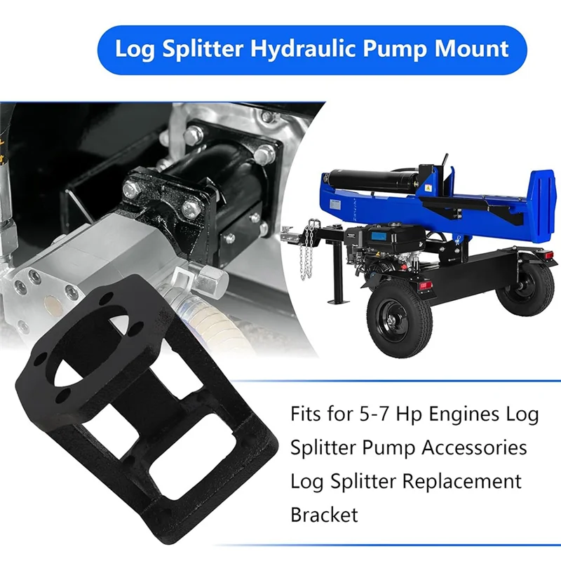 A34R Hydraulic Log Splitter Bracket Replacement Fits 5-7 Horsepower Engine Log Splitter Hydraulic Pump Mounting Bracket
