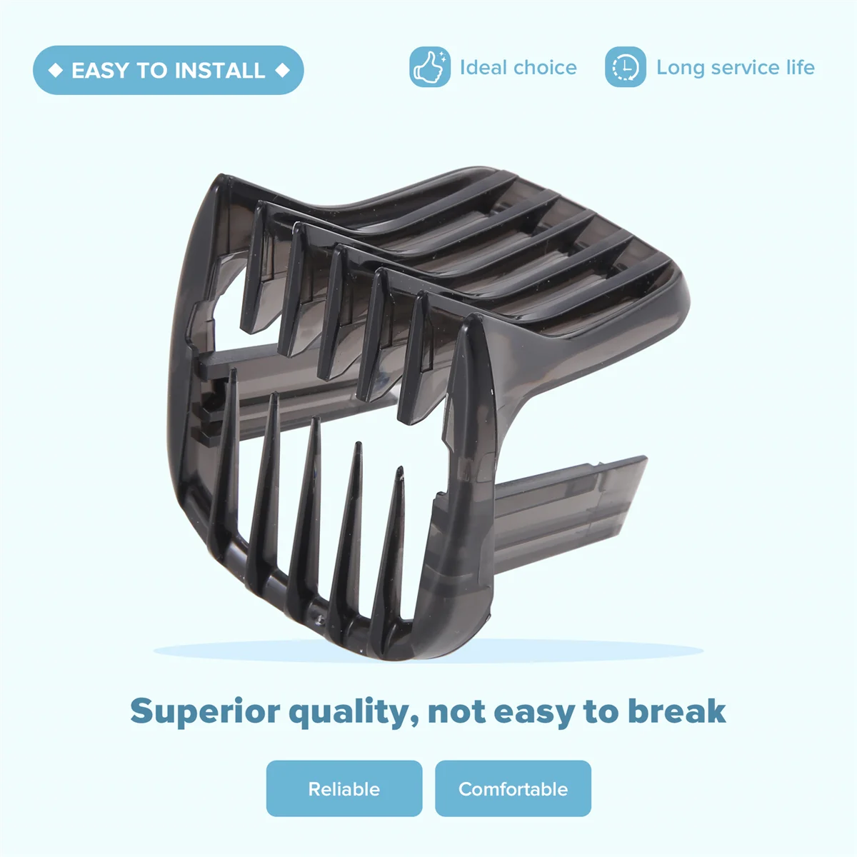 for Hair Clipper HC3400 HC3410 HC3420 HC3422 HC3426 HC5410 HC5440 HC5447 HC5450/7452 Attachment Comb Black