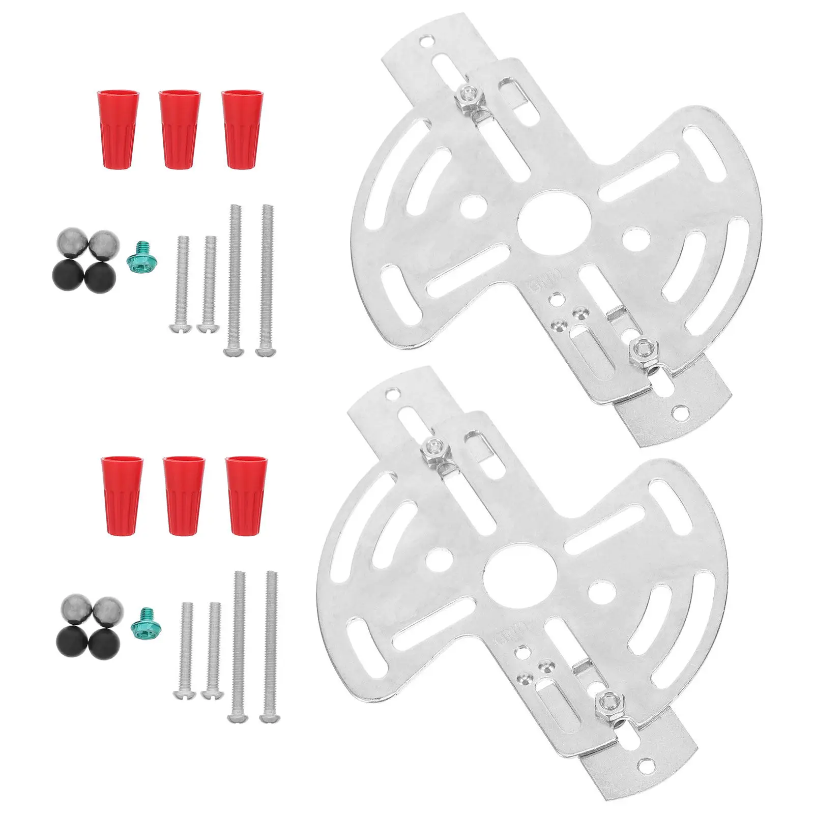 2Sets Sturdy Iron Ceiling Light Mounting Plate Bracket Kit Easy Install Heavy Duty for Chandelier Pendant Lamp Fixture Lighting
