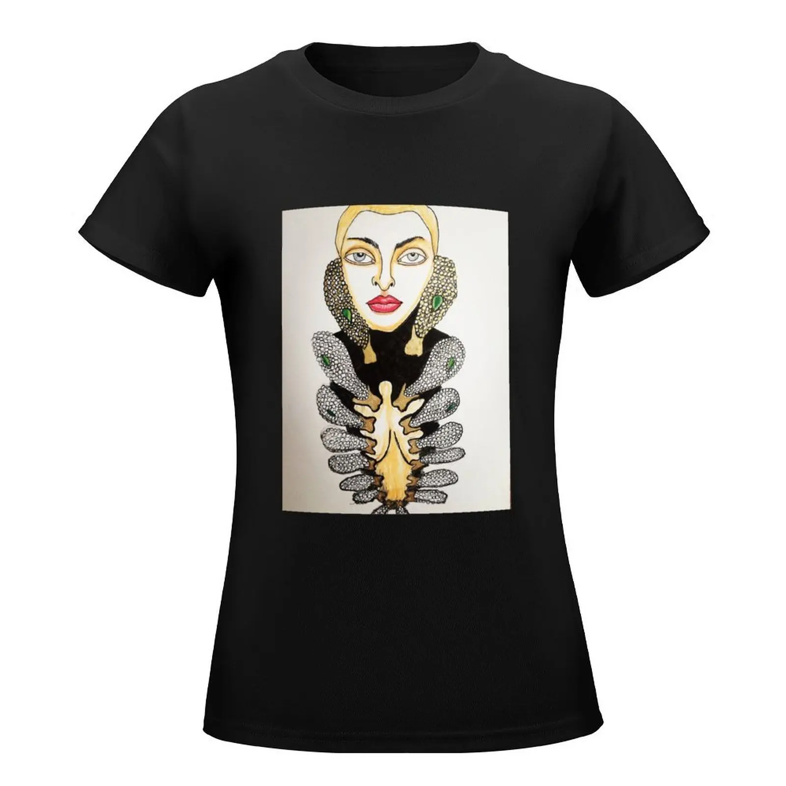 Schiaparelli T-Shirt Aesthetic clothing sports fans sublime tight shirts for Women