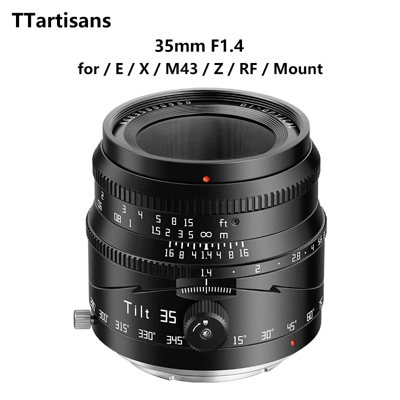 

TTArtisan 35mm F1.4 APS-C Tilt Large Aperture Camera Lens for Portrait Photography with Sony E Fujifilm X Nikon Z Canon RF M43