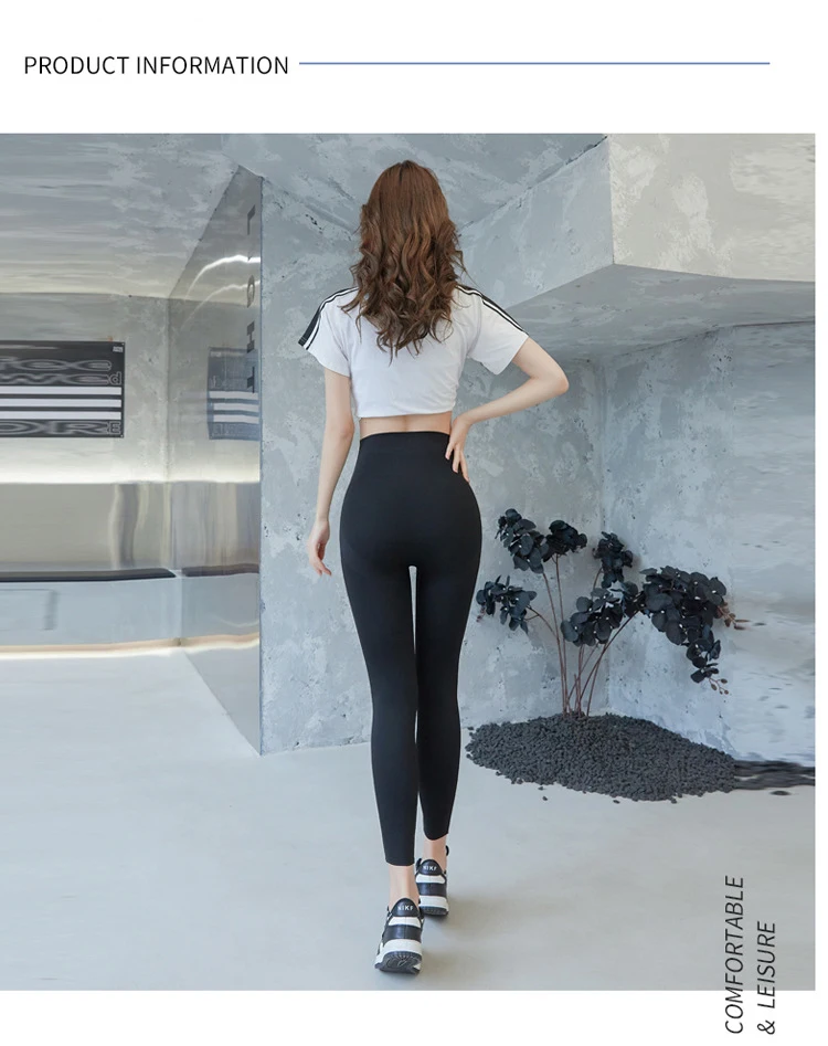 BIVIGAOS Micro-Pressed Butt Lifter Leggings Women 5D Slim Spring Autumn High Waist Fitness Push Up Leggings Sport Shark Pants