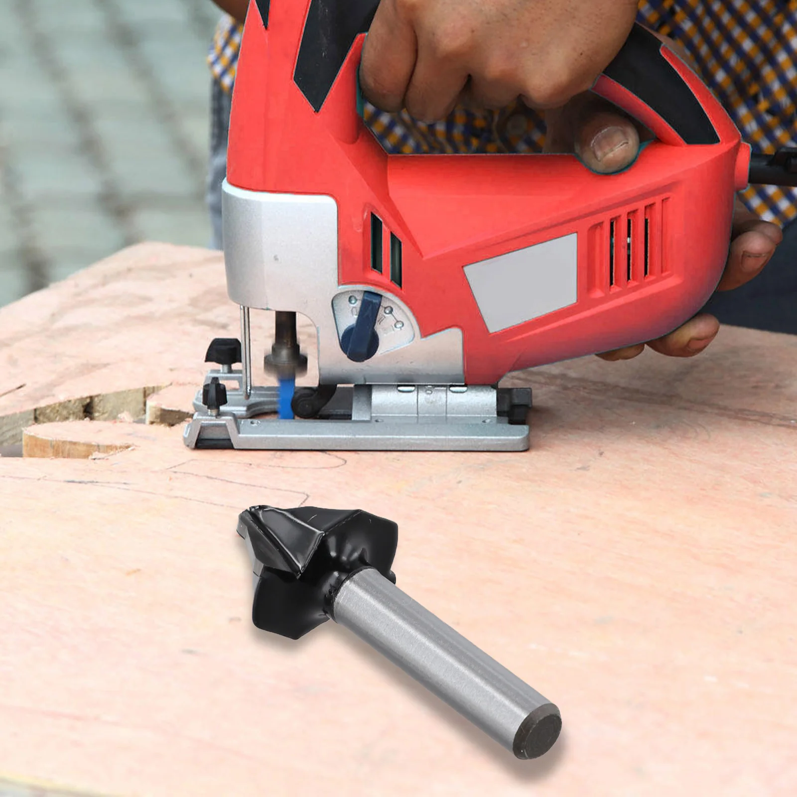 90 Degree Round Bottom Cutter For Efficient Wood Veneer Trimming And Wallboard Grooving With Stable Grip Design
