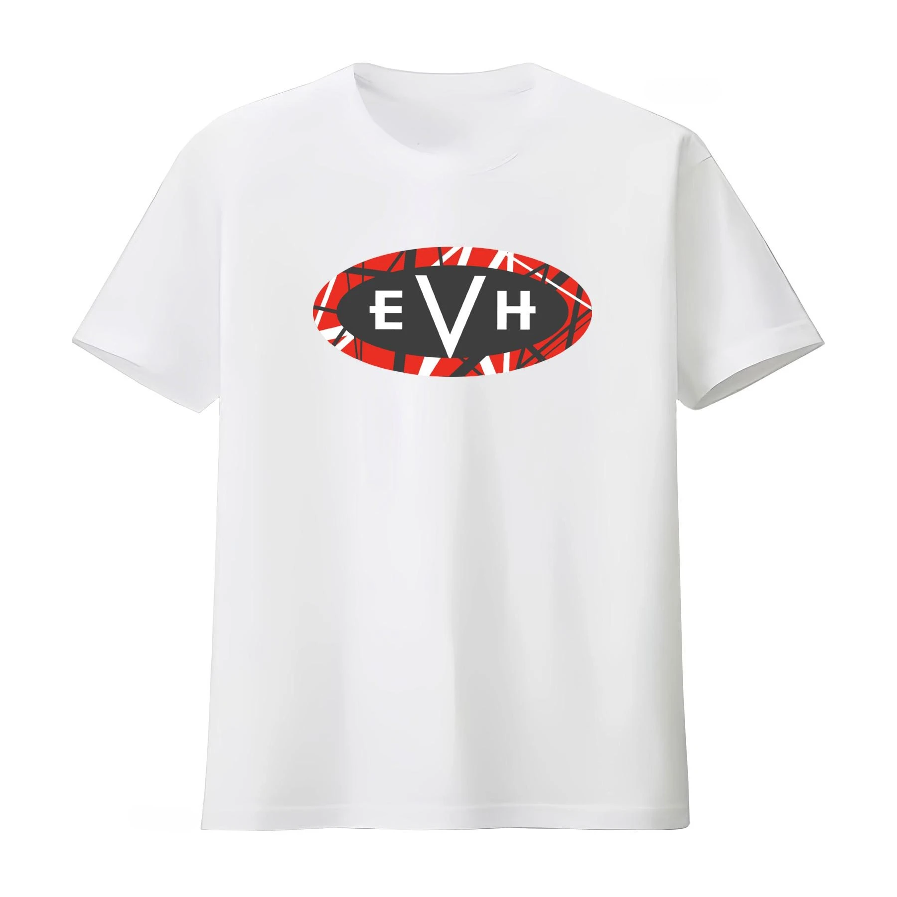 Limitierte Auflage EVH-Inspiriertes Wolfgang Logo Herren T-Shirt Schwarz L S 5XL Stylischer Druck für Rock-Fans Vintage-Waschung – Detail 3