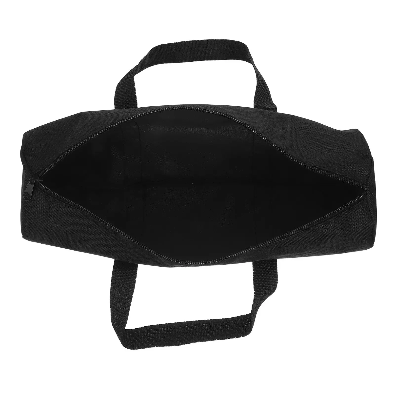 Oxford Cloth Tool Bag Zippered Round Cylinder Portable Carrying Pouch Outdoor Storage Camping Tent Stakes Mechanics Electricians