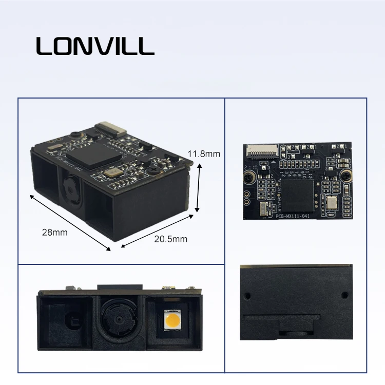 LONVILL 4mil 1D 7mil 2D Resolution Manual Continuous Scan Handheld PDA Barcode Engine